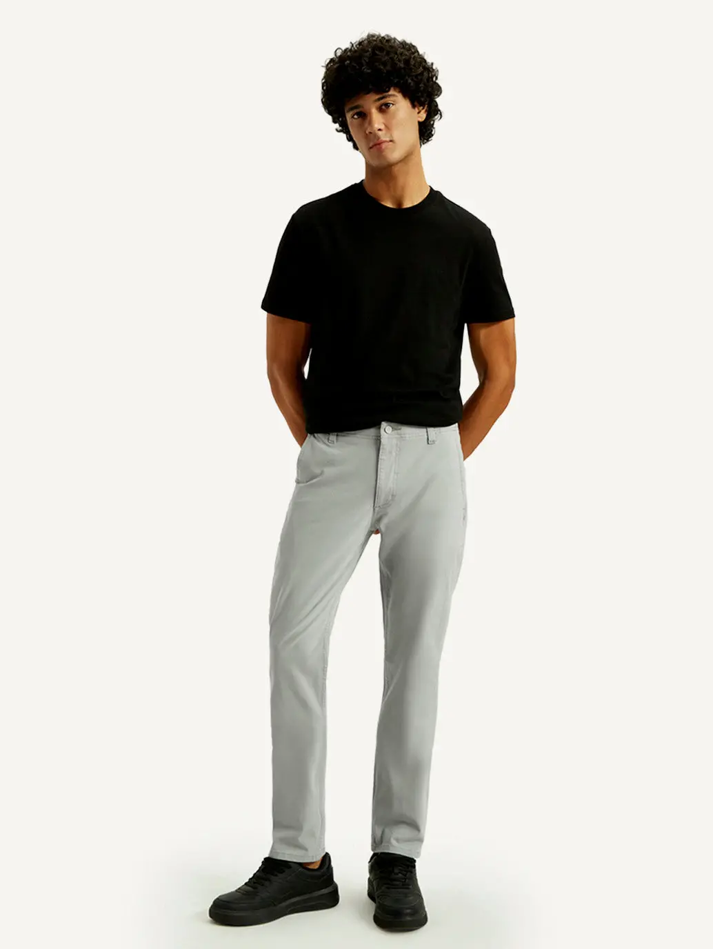 Men's 511 Grey Slim Fit Mid Rise Chinos 3