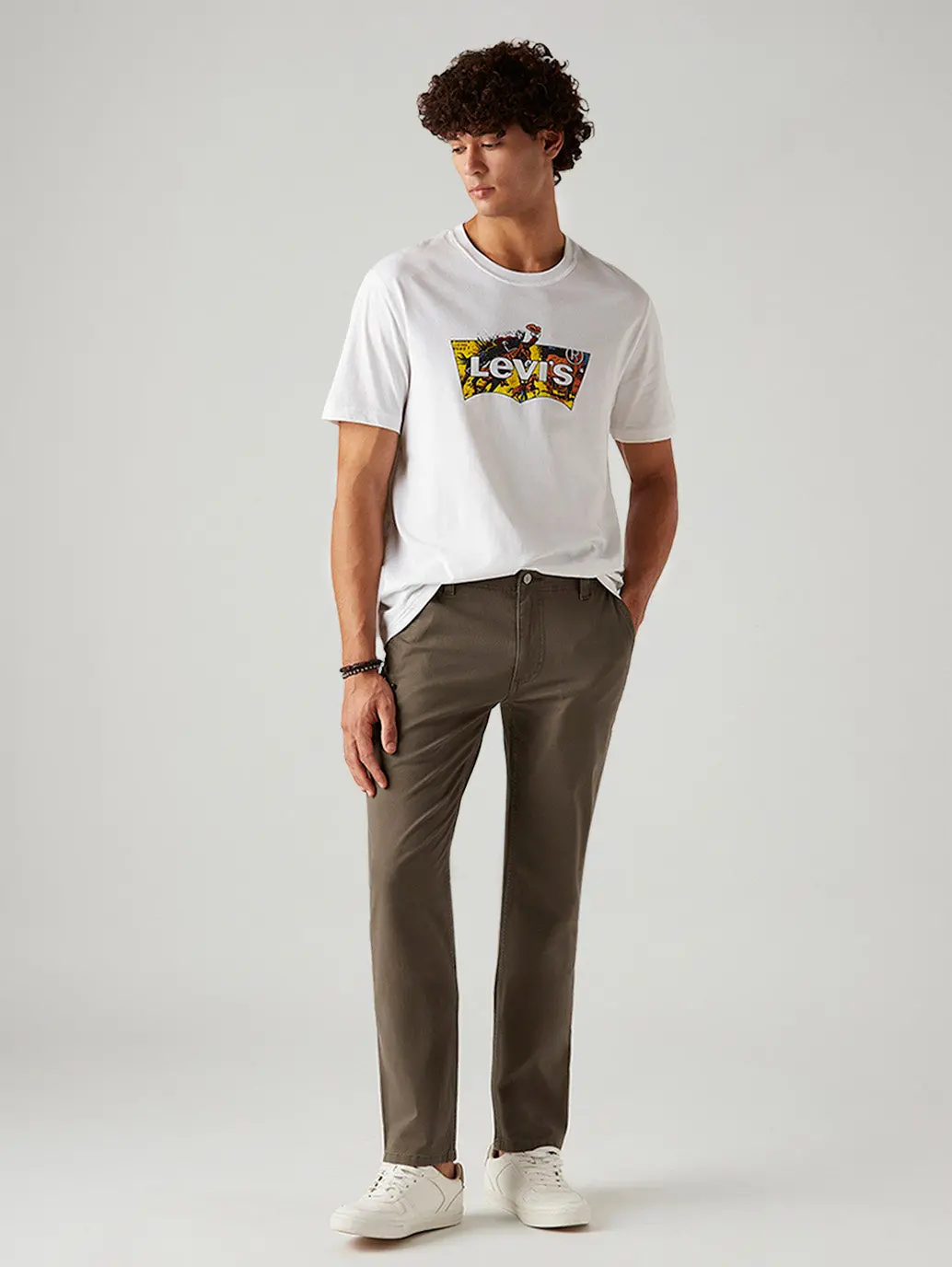 Men's 511 Taupe Slim Fit Hyper Stretch Chinos 1