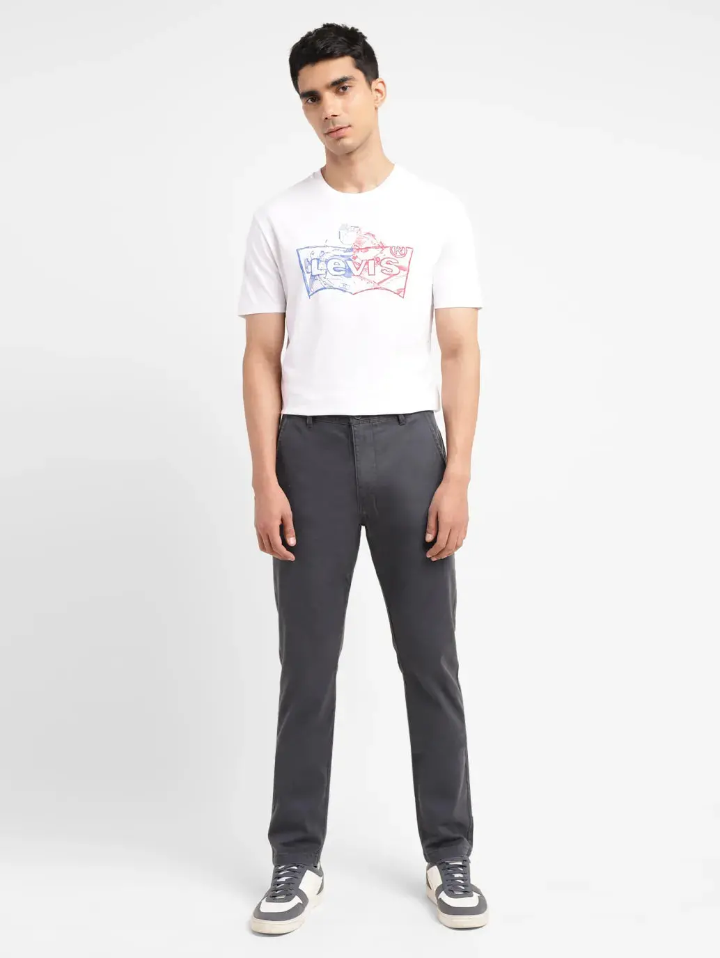 Men's 512 Grey Slim Tapered Fit Chinos 1