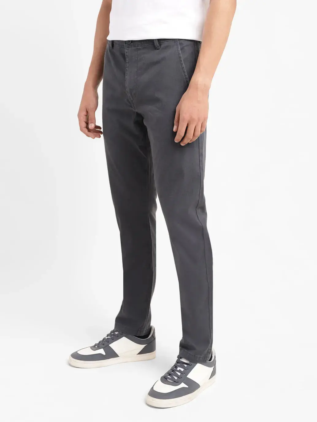 Men's 512 Grey Slim Tapered Fit Chinos 5