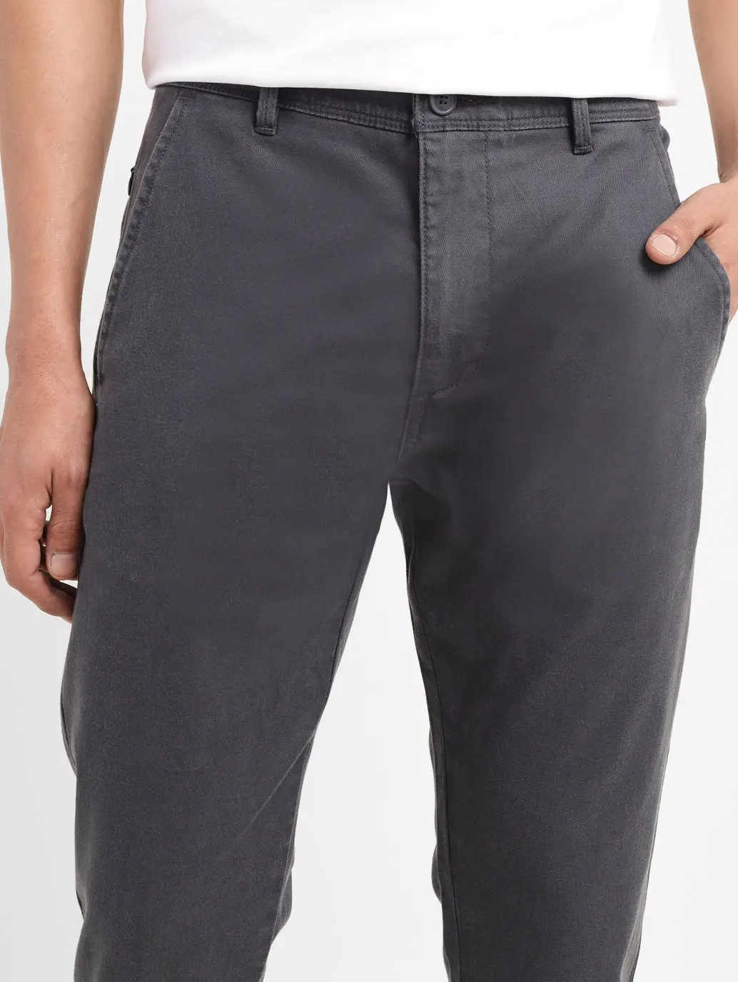 Men's 512 Grey Slim Tapered Fit Chinos 7