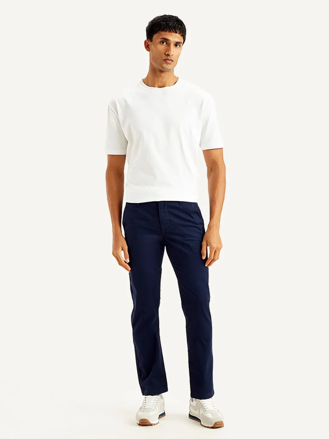 Men's Navy Slim Fit Chinos 1