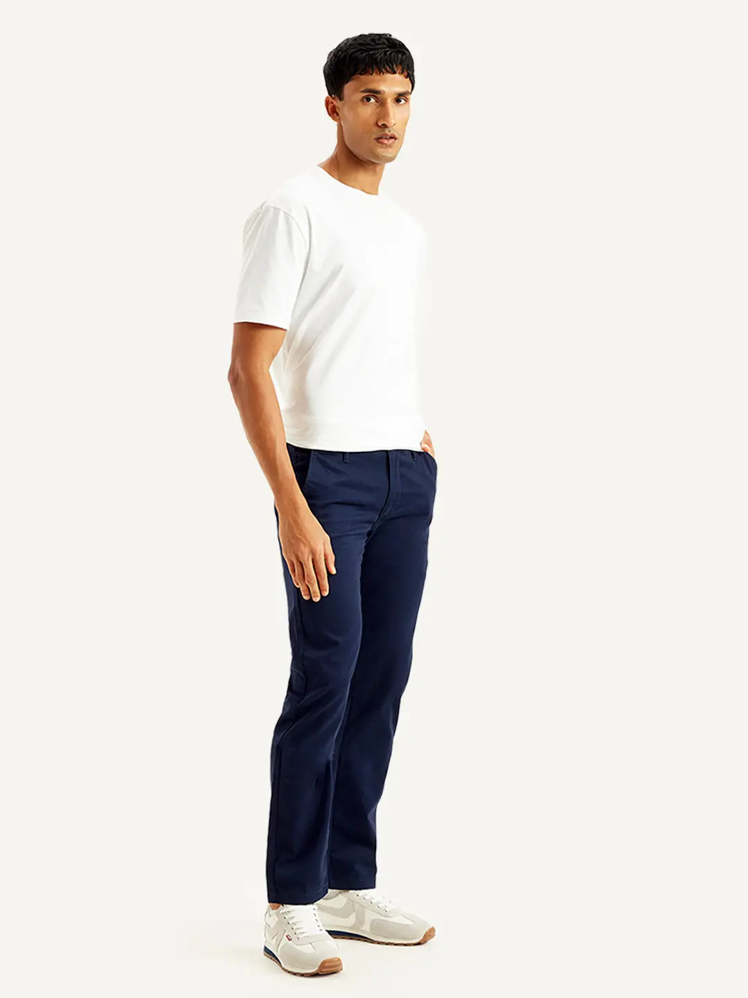 Men's Navy Slim Fit Chinos 3
