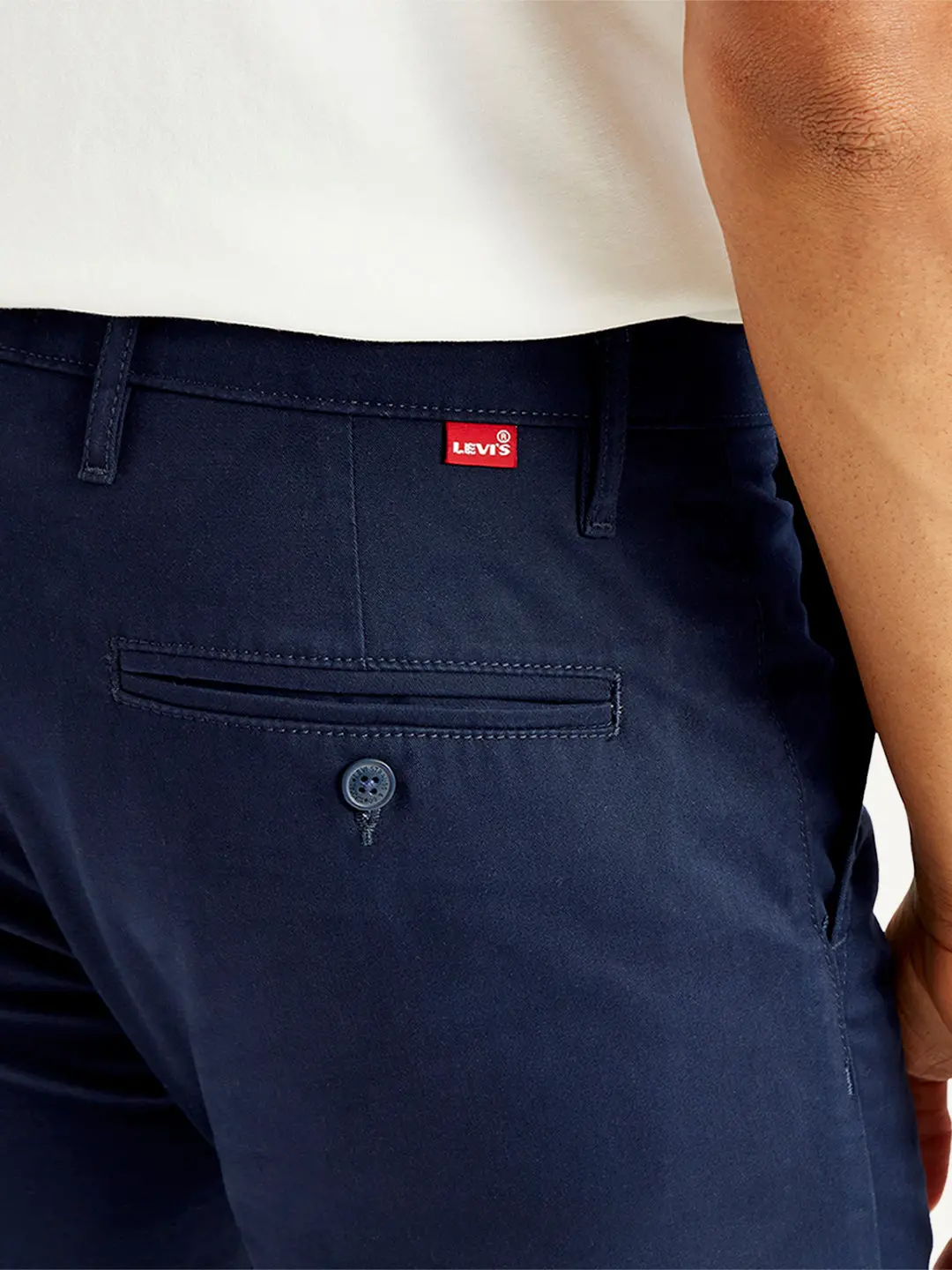 Men's Navy Slim Fit Chinos 4