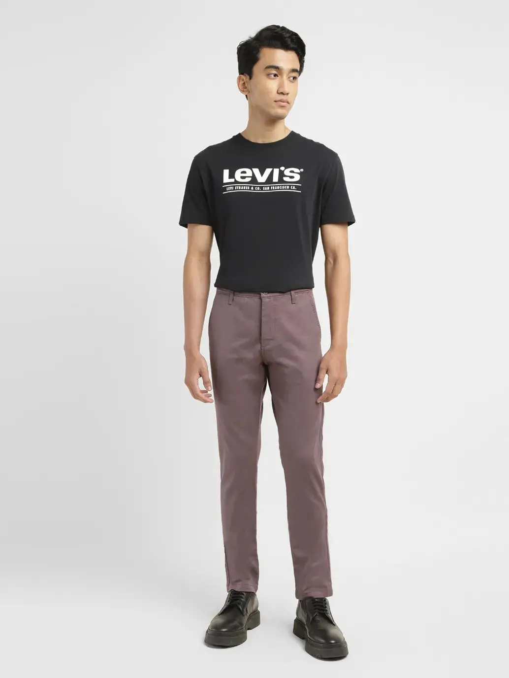 Men's 512 Brown Slim Tapered Fit Chinos 1