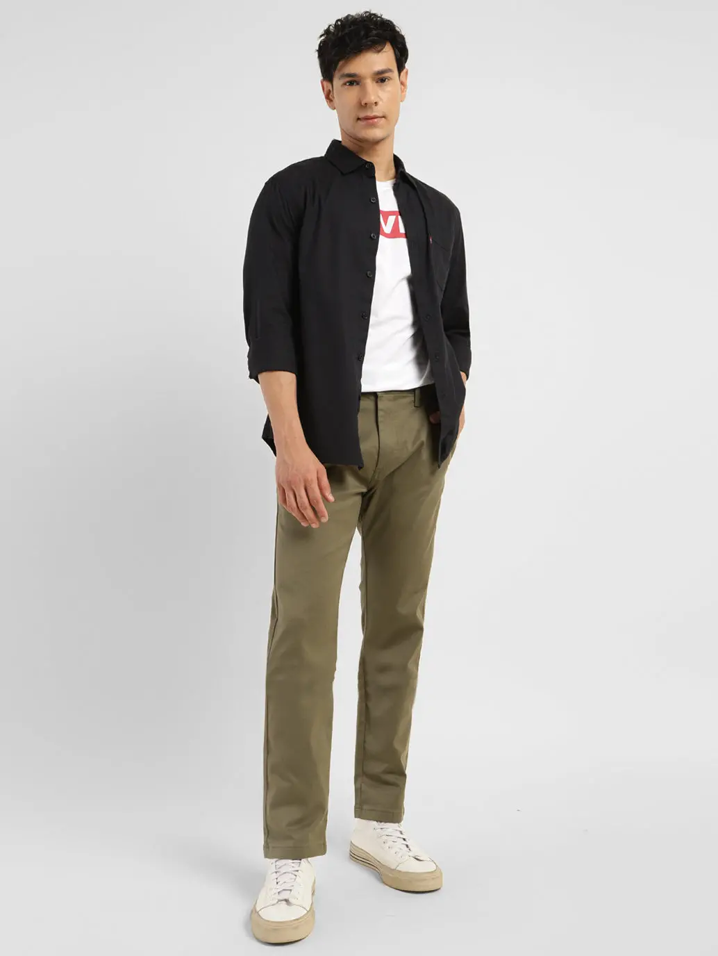 Men's 512 Green Slim Tapered Fit Chinos 1