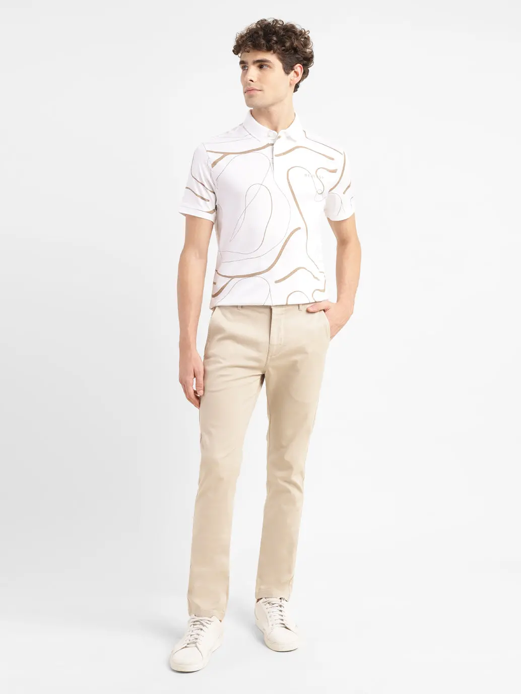 Men's 511 Beige Slim Fit Chinos 1