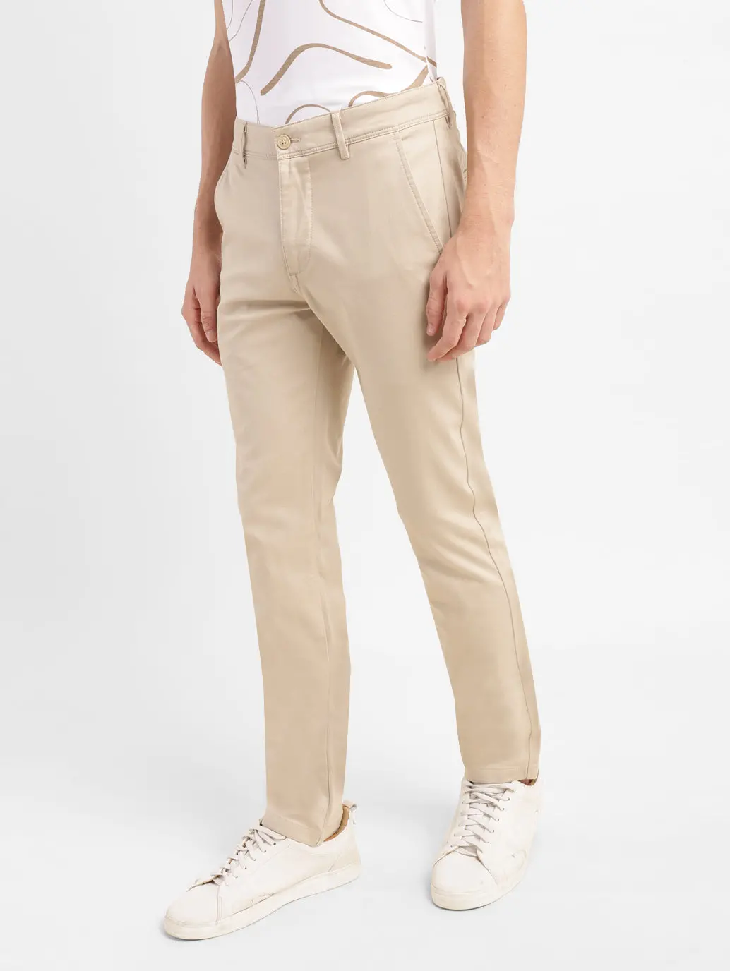 Men's 511 Beige Slim Fit Chinos 5