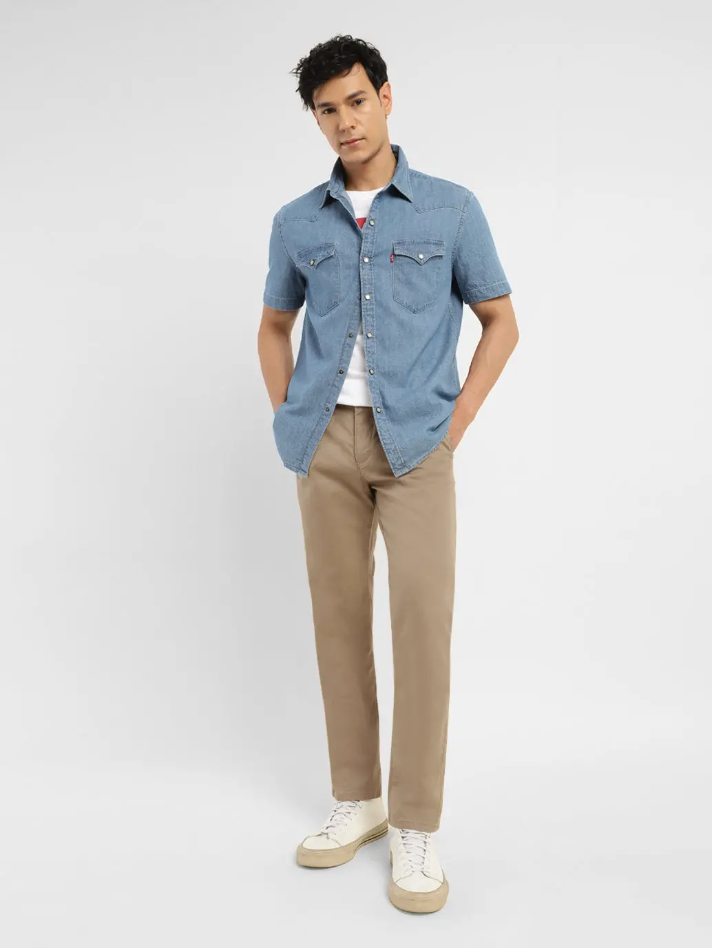Men's 511 Brown Slim Fit Chinos 1