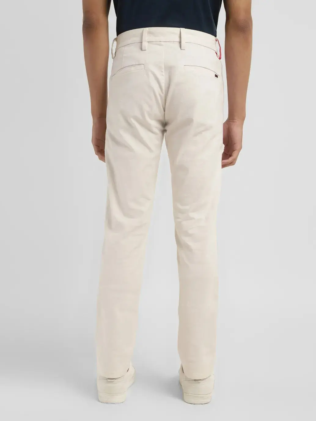 Men's Redloop Regular Fit Cream Chinos 3