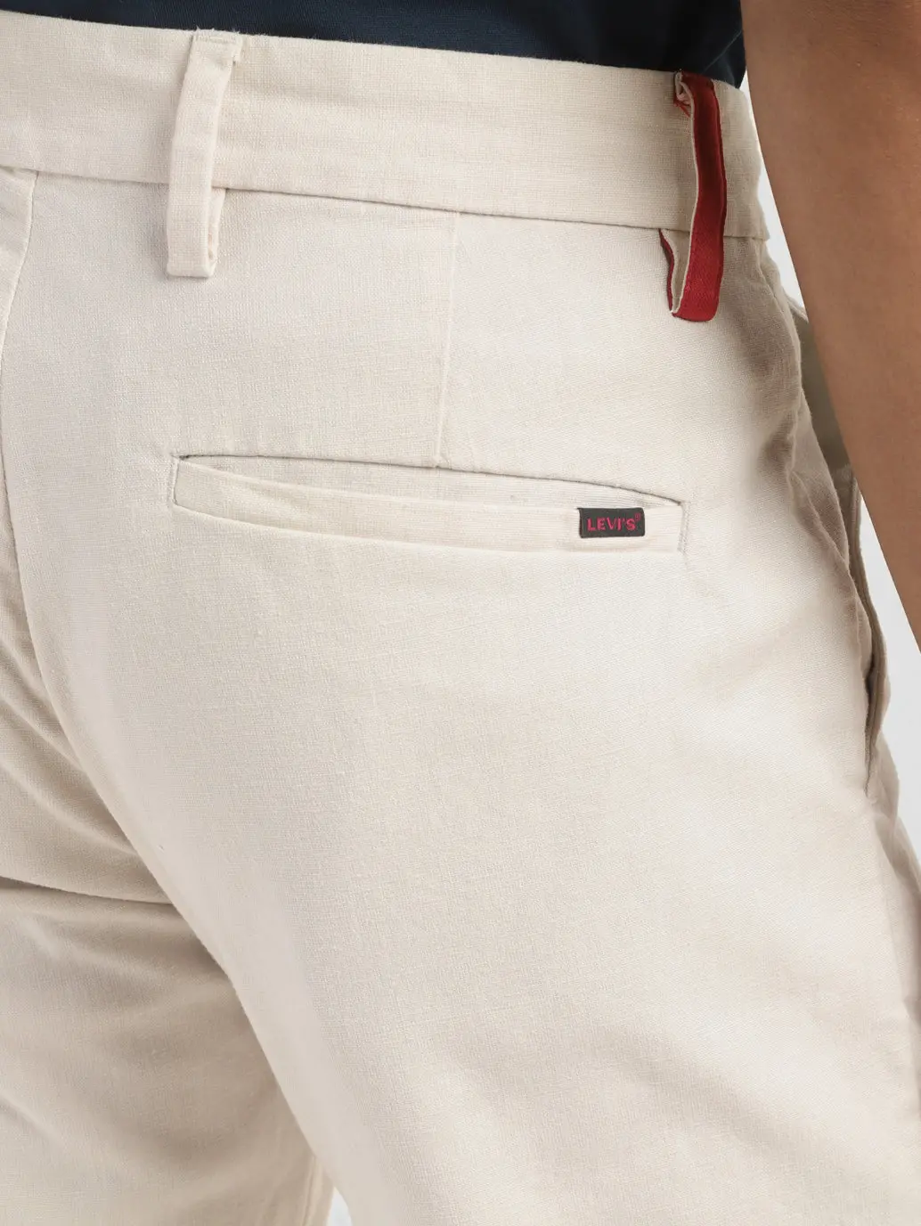 Men's Redloop Regular Fit Cream Chinos 5