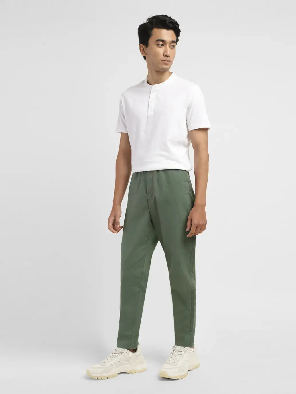 Men's Tapered Green Joggers 1
