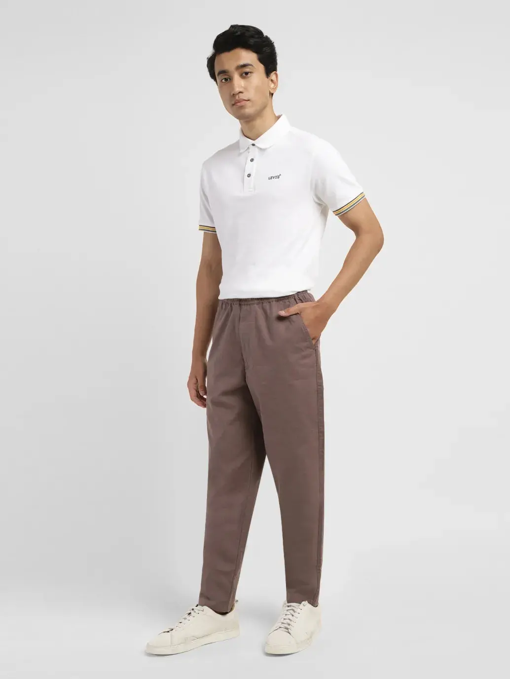 Men's Brown Regular Fit Joggers 1