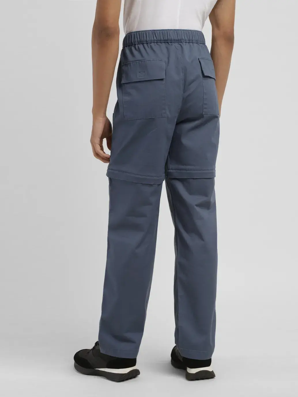 Men's Blue Loose Fit Cargos 3