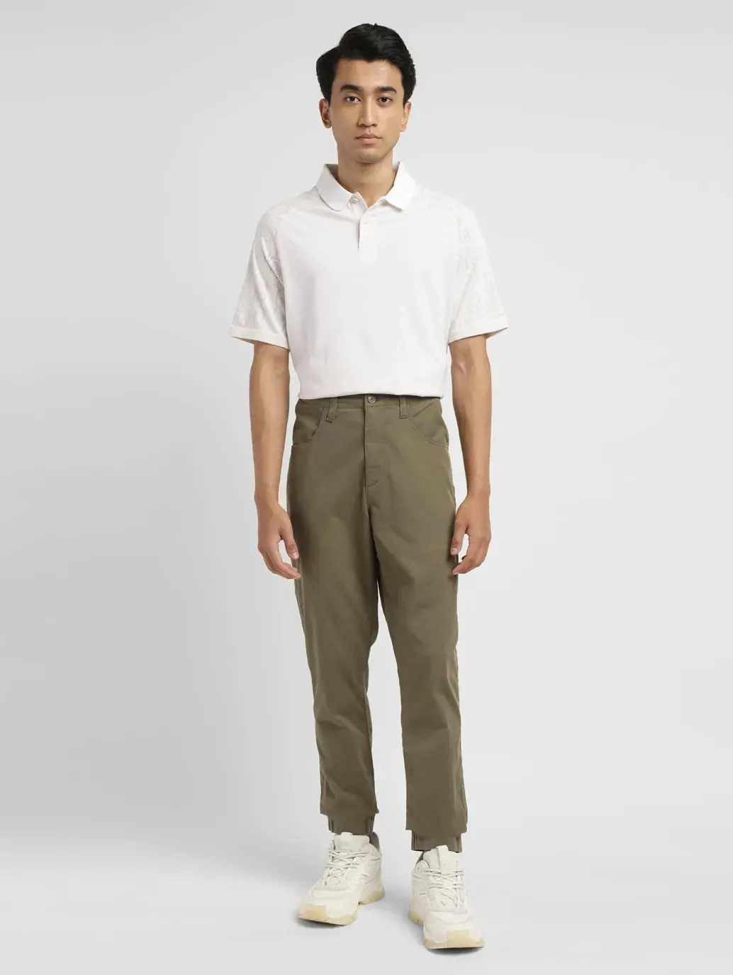 Men's Olive Regular Fit Joggers 1