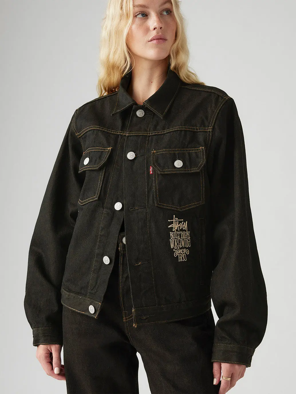 Stüssy & Levi’S® Crispy Rinse Trucker Jacket 1