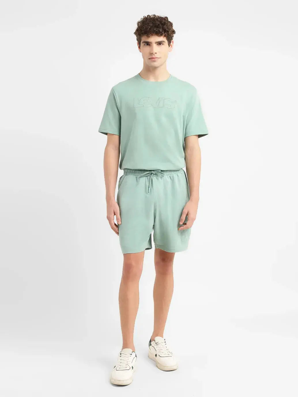 Men's Green Regular Fit Shorts 1