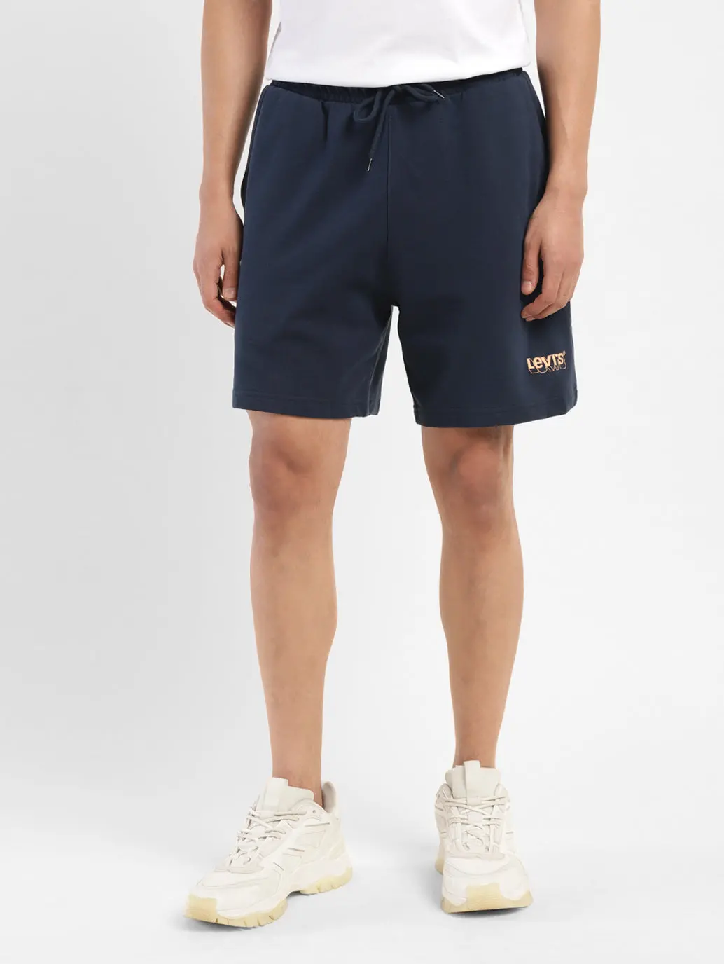 Men's Navy Regular Fit Shorts 2