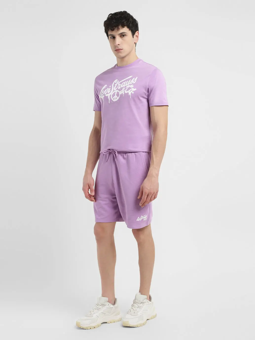 Men's Purple Regular Fit Shorts 1