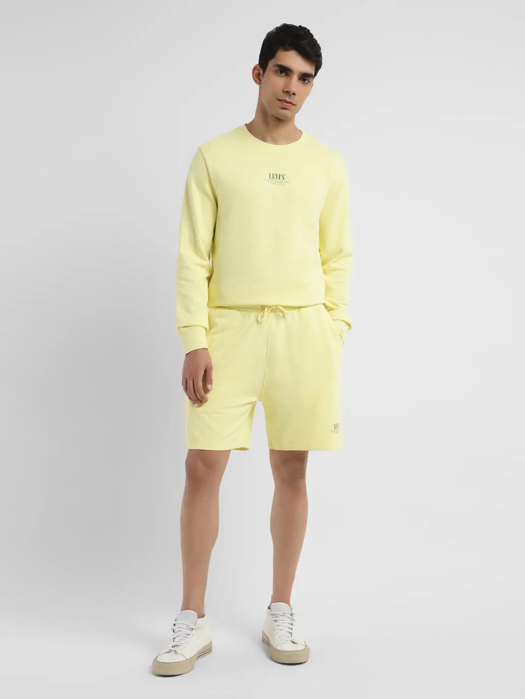 Men's Yellow Regular Fit Shorts 1