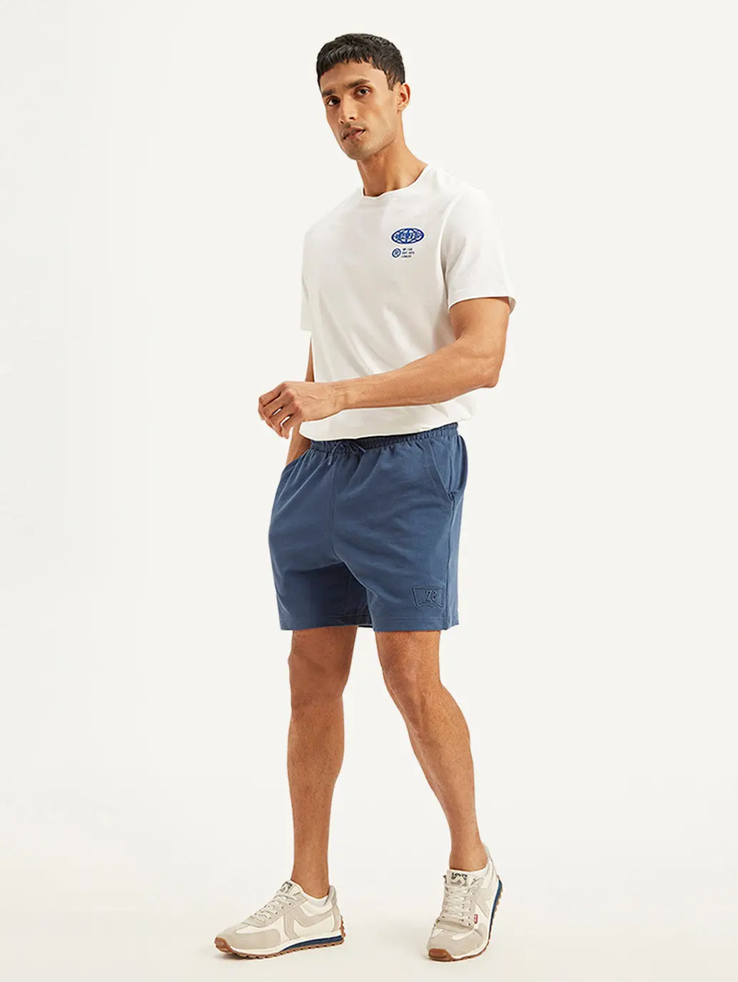 Men's Blue Regular Fit Shorts 1