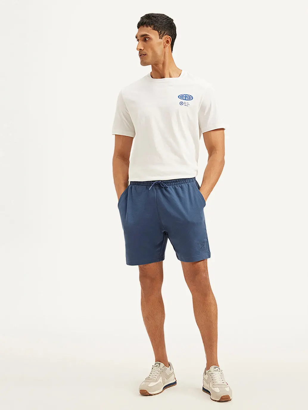 Men's Blue Regular Fit Shorts 2
