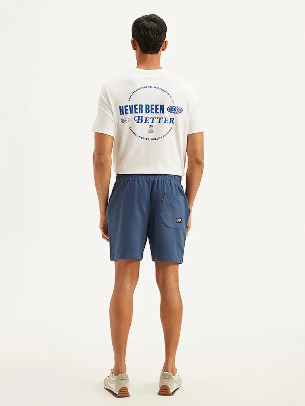 Men's Blue Regular Fit Shorts 3