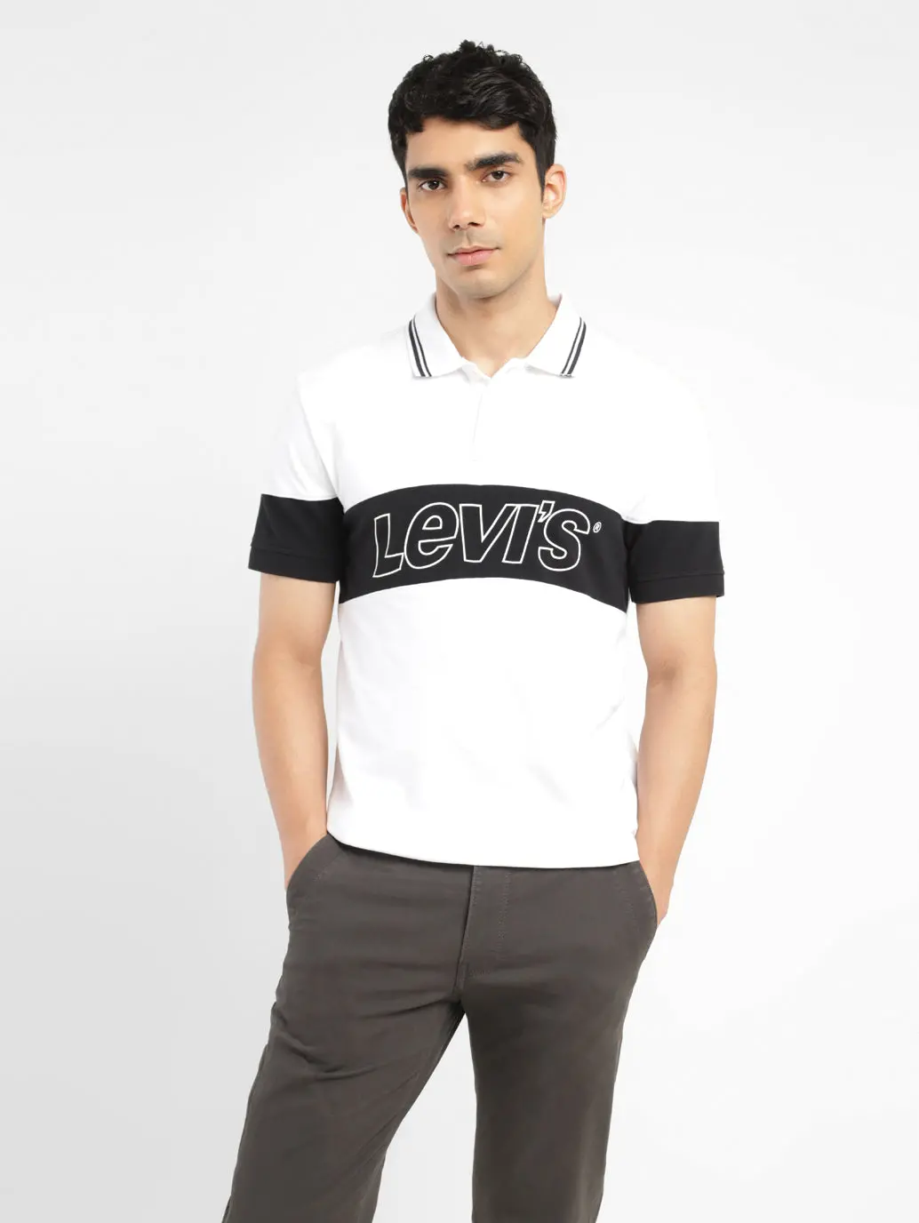 Men's Colorblock Polo T-Shirt 1