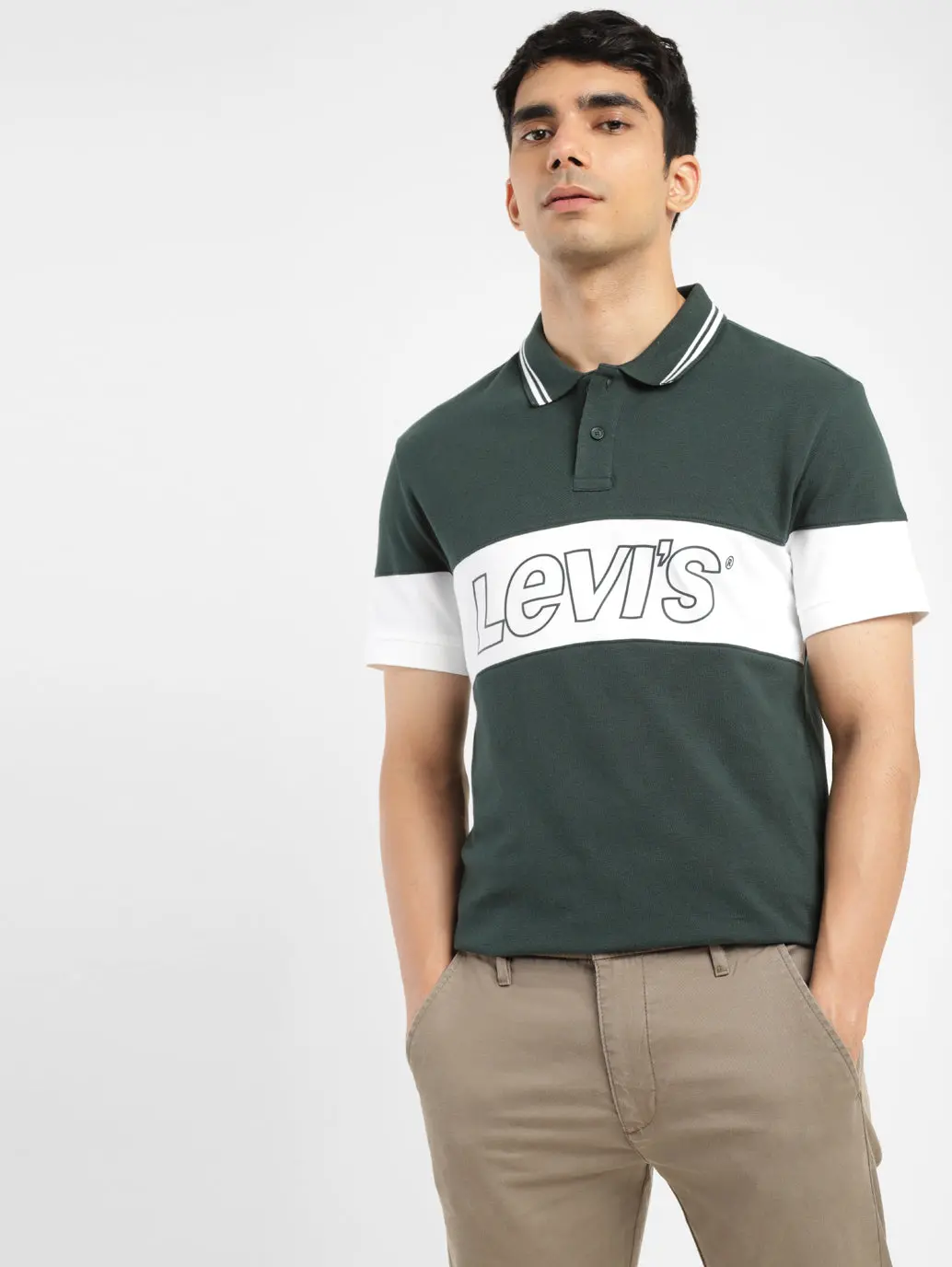 Men's Colorblock Polo T-Shirt 1