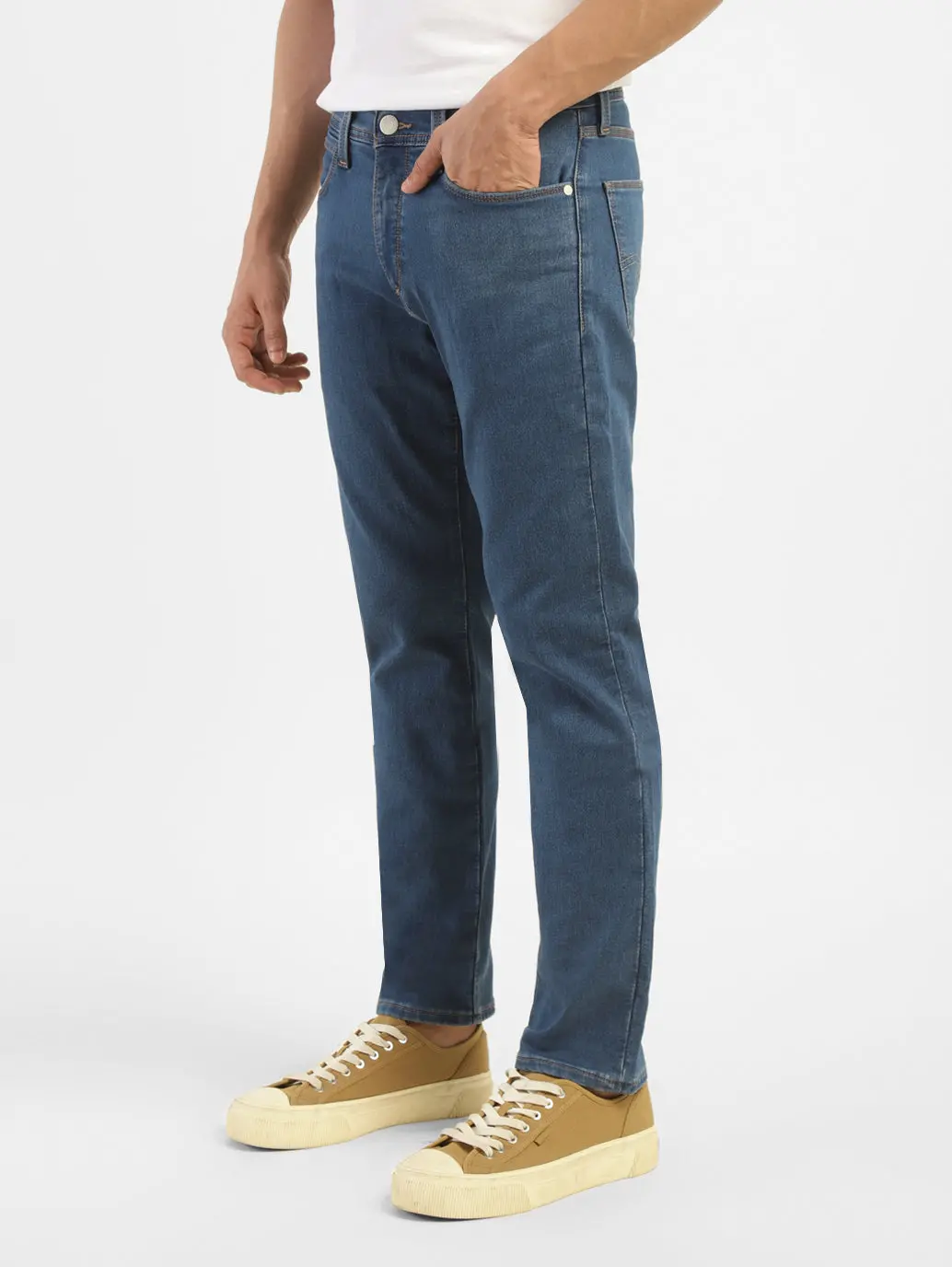 Men's 511 Blue Slim Fit Mid Rise Jeans 6