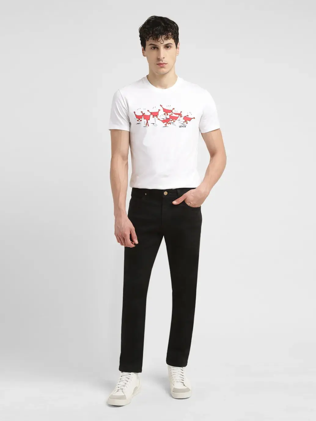 Men's 511 Black Slim Fit Mid Rise Jeans 1