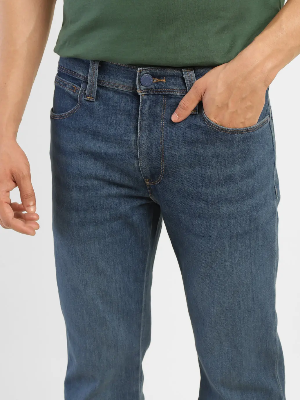 Men's 511 Blue Slim Fit Mid Rise Jeans 5