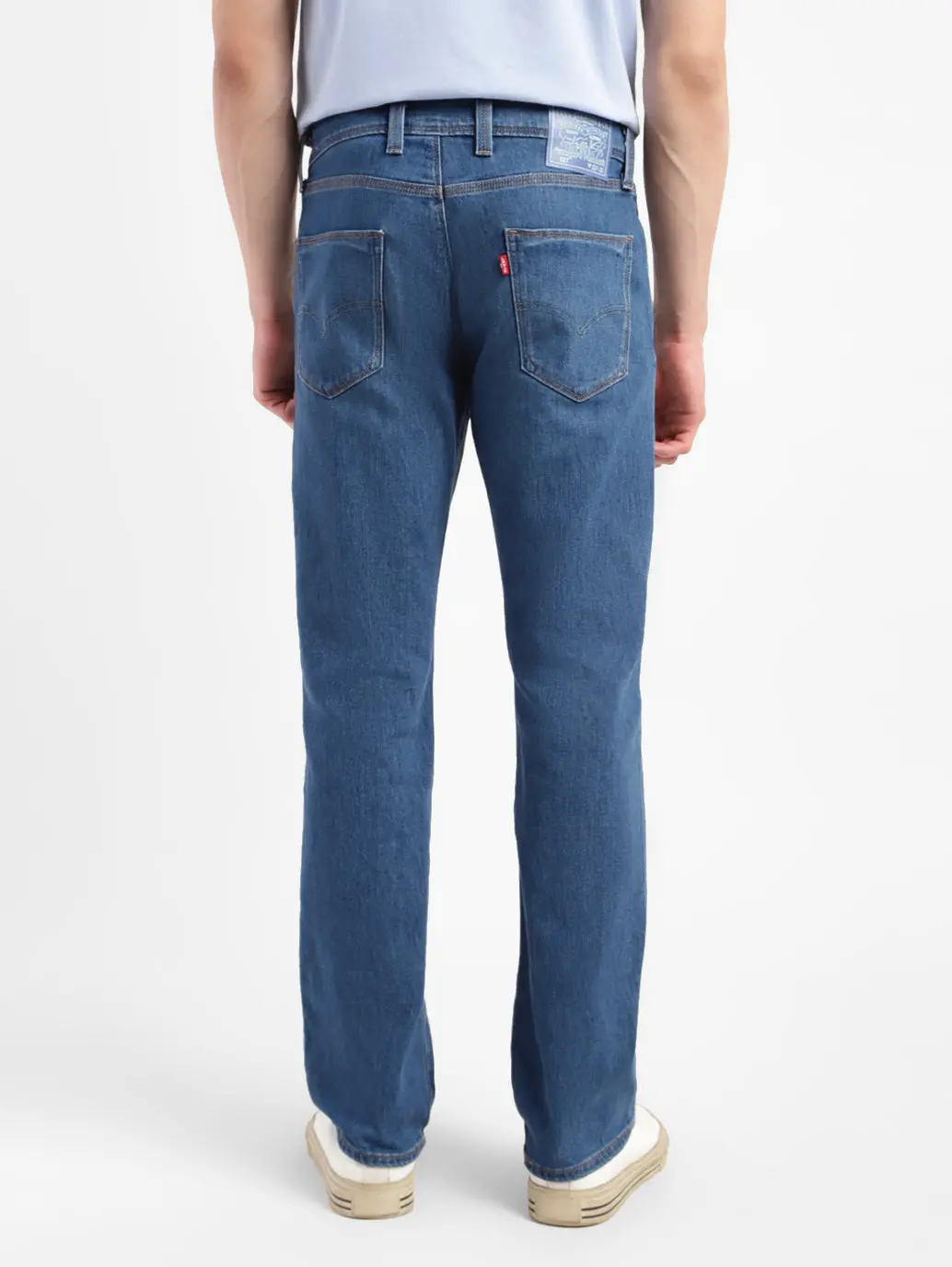 Men's 527 Blue Bootcut Fit Mid Rise Jeans 3