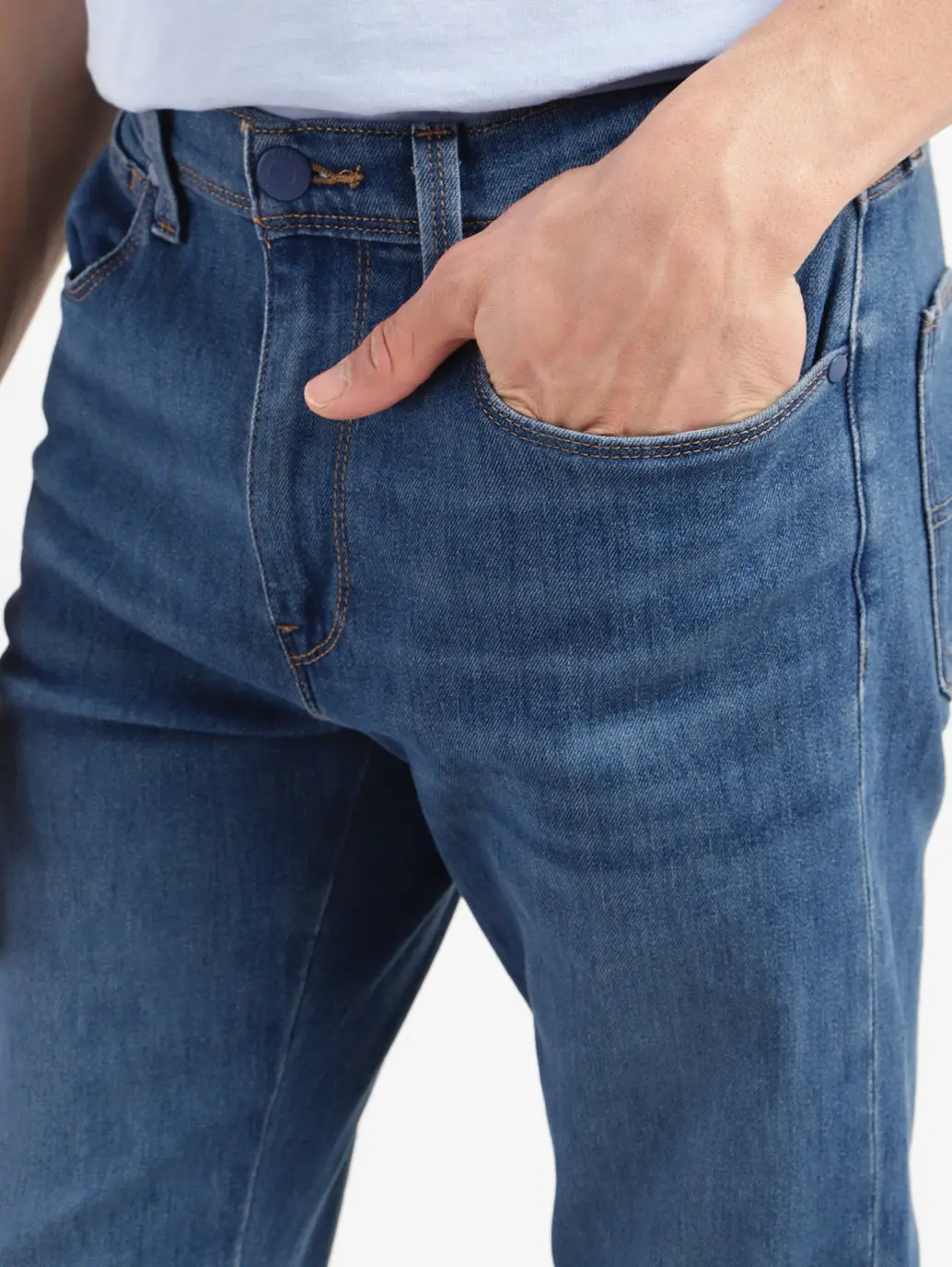 Men's 527 Blue Bootcut Fit Mid Rise Jeans 6