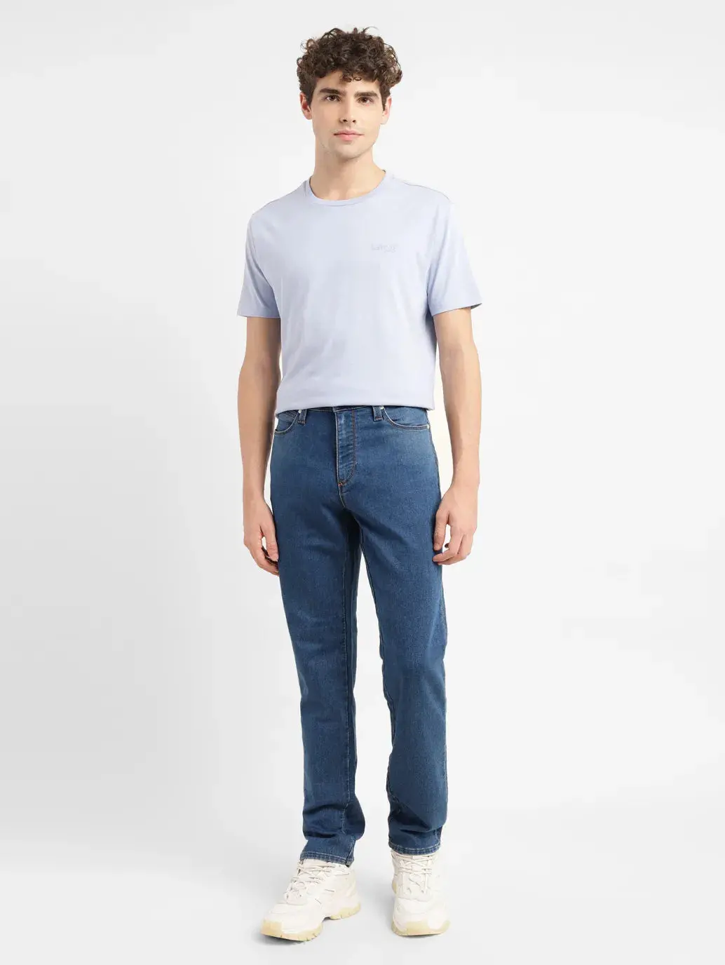 Men's 541 Blue Athletic Tapered Fit Mid Rise Jeans 1