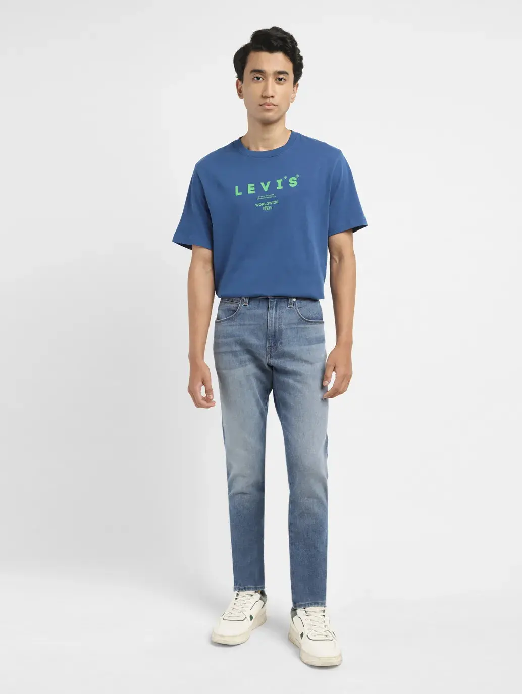 Men's 512 Blue Slim Tapered Fit Mid Rise Jeans 1