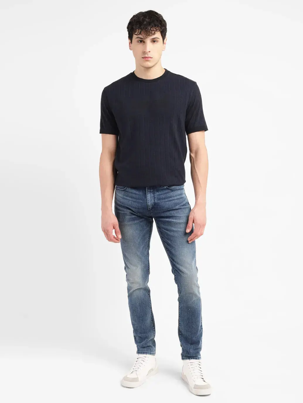 Men's 512 Indigo Slim Tapered Fit Mid Rise Jeans 1