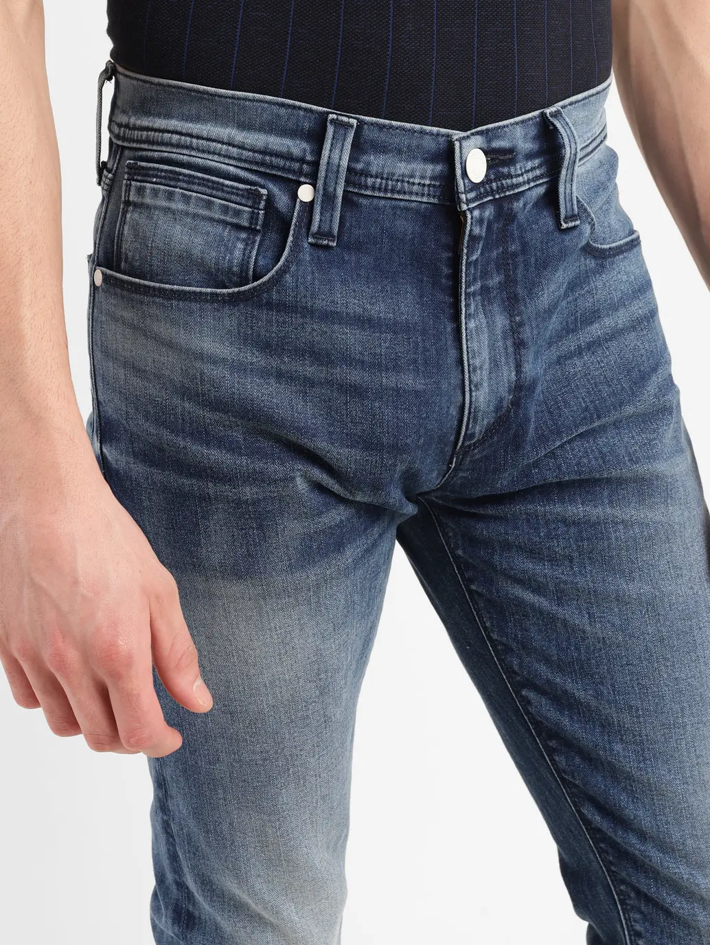 Men's 512 Indigo Slim Tapered Fit Mid Rise Jeans 7