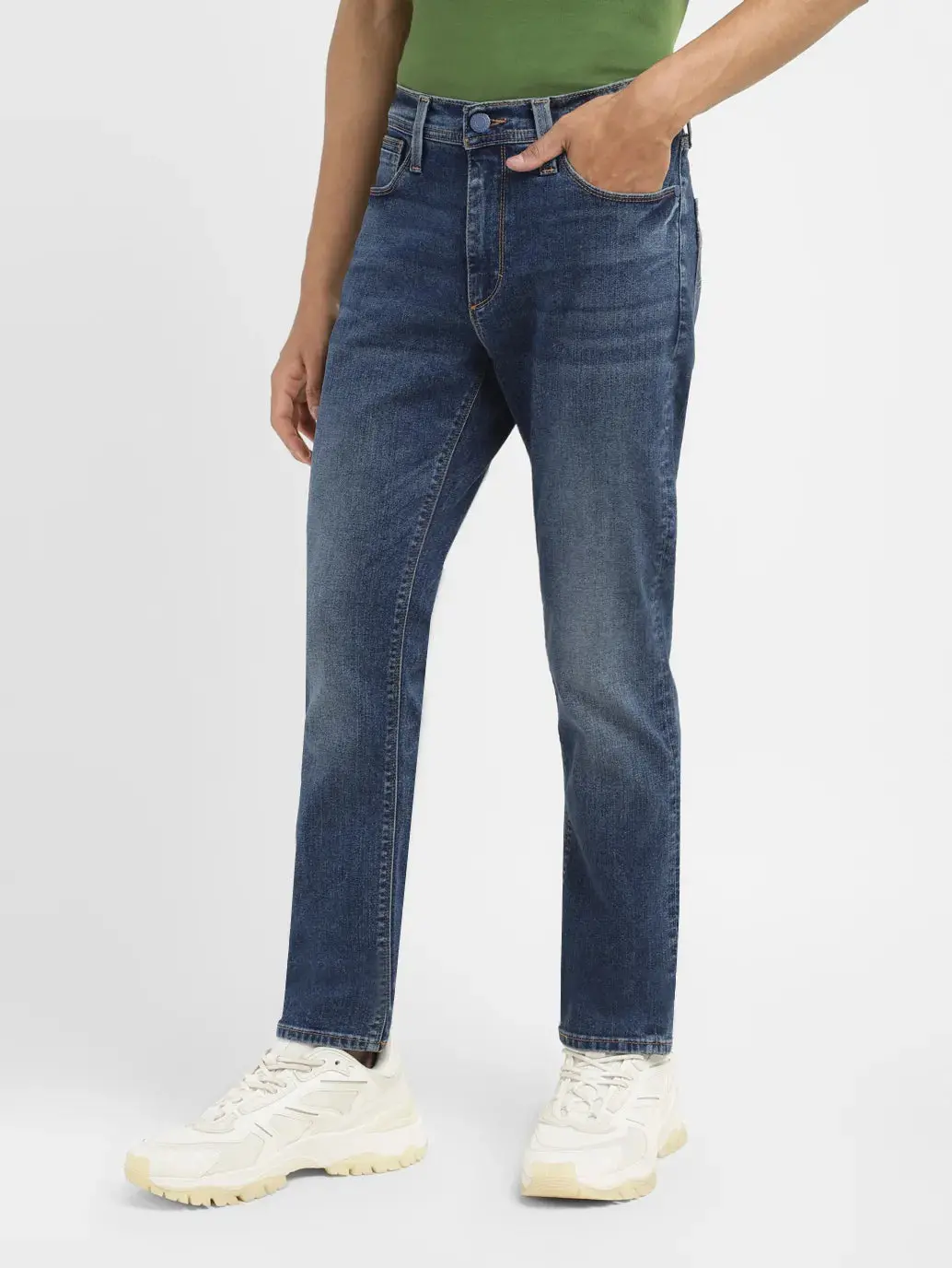 Men's 511 Blue Slim Fit Mid Rise Jeans 5