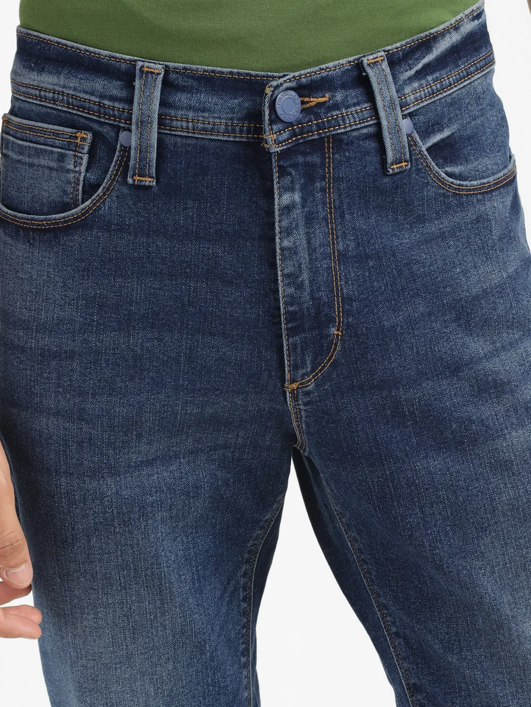 Men's 511 Blue Slim Fit Mid Rise Jeans 7