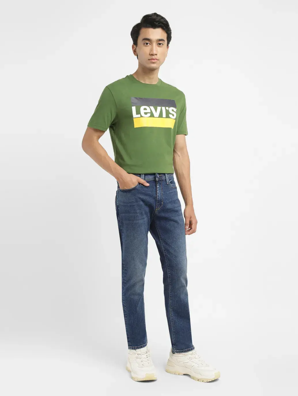 Men's 511 Blue Slim Fit Mid Rise Jeans 8