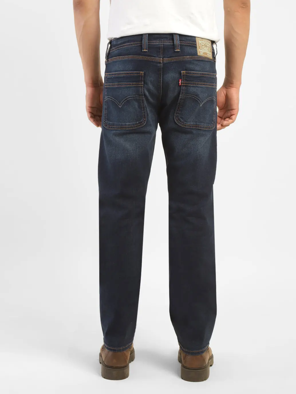 Men's 513 Blue Slim Straight Fit Mid Rise Jeans 2