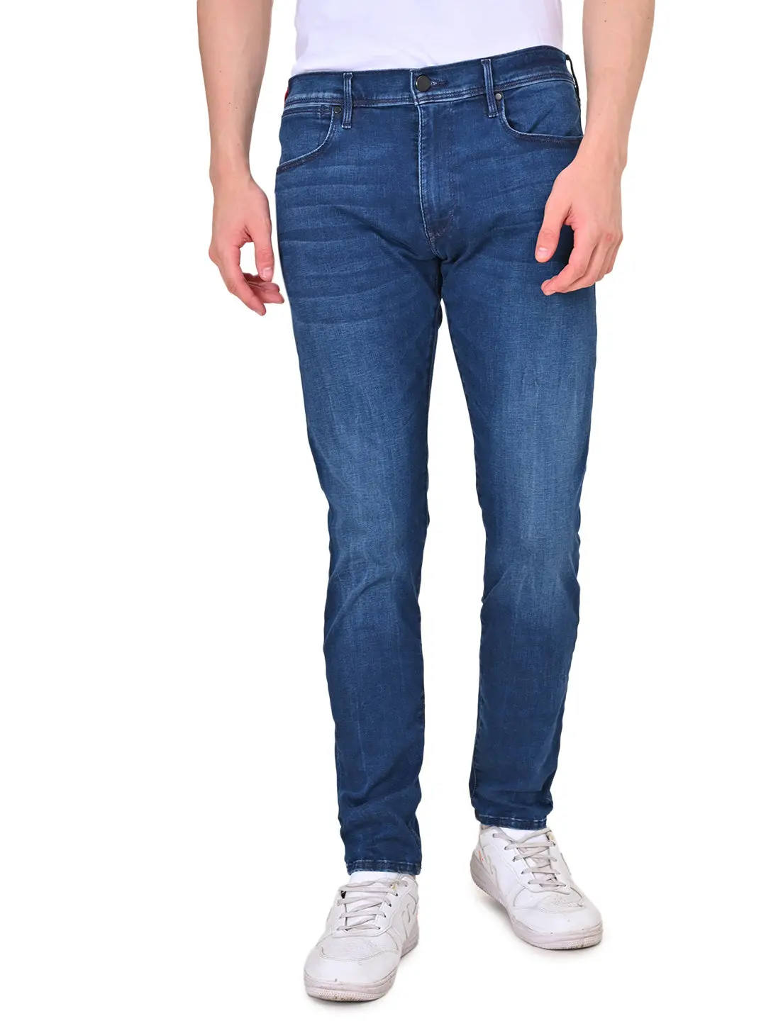 Men's Redloop 512 Blue Slim Tapered Fit Mid Rise Jeans 1