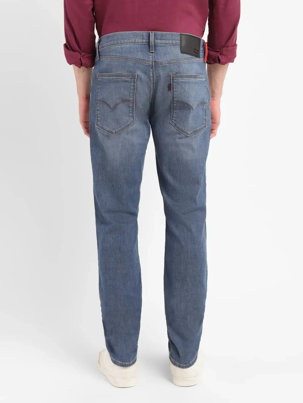 Men's Redloop 511 Blue Slim Fit Mid Rise Jeans 3