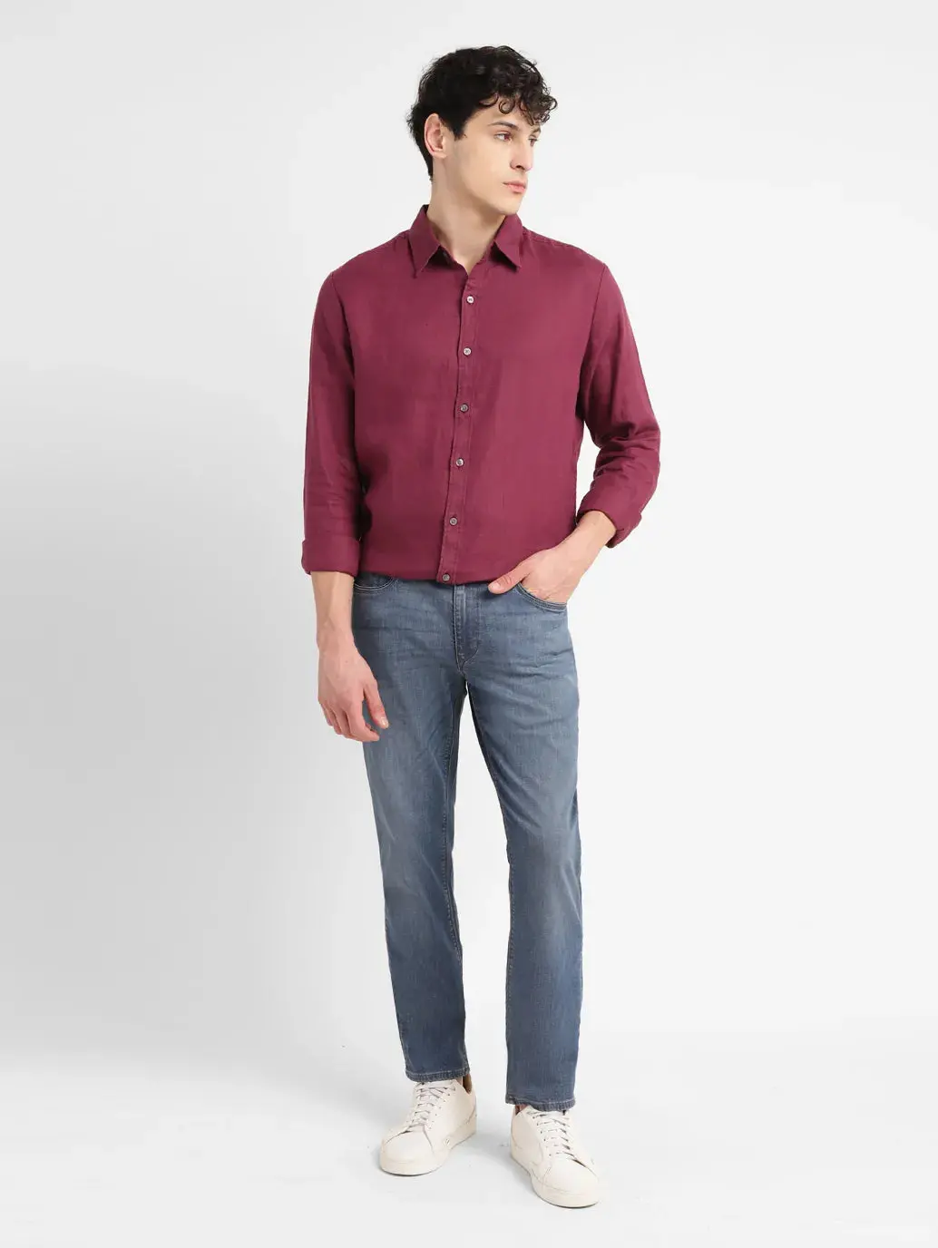 Men's Redloop 511 Blue Slim Fit Mid Rise Jeans 8