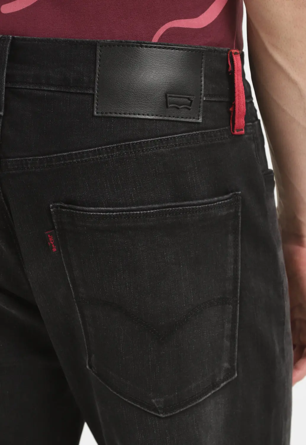 Men's Redloop 511 Charcoal Grey Slim Fit Mid Rise Jeans 6