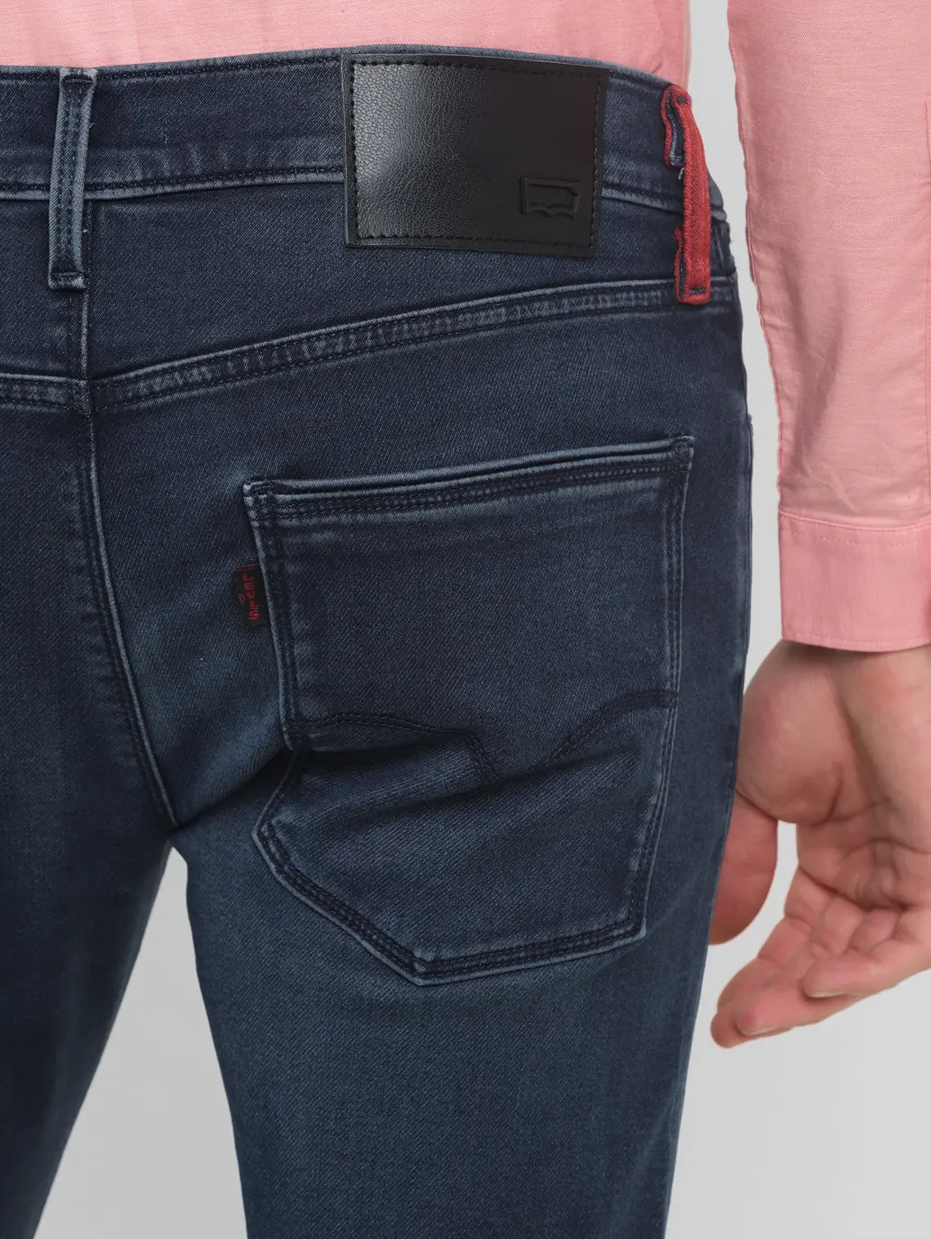 Men's Redloop Blue Skinny Fit Mid Rise Jeans 5