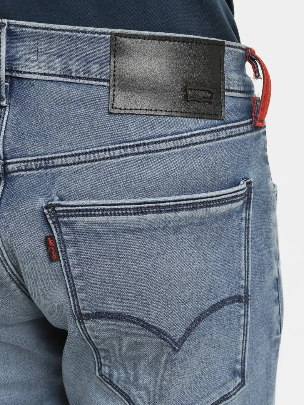 Men's Redloop 65504 Blue Skinny Fit Mid Rise Jeans 6