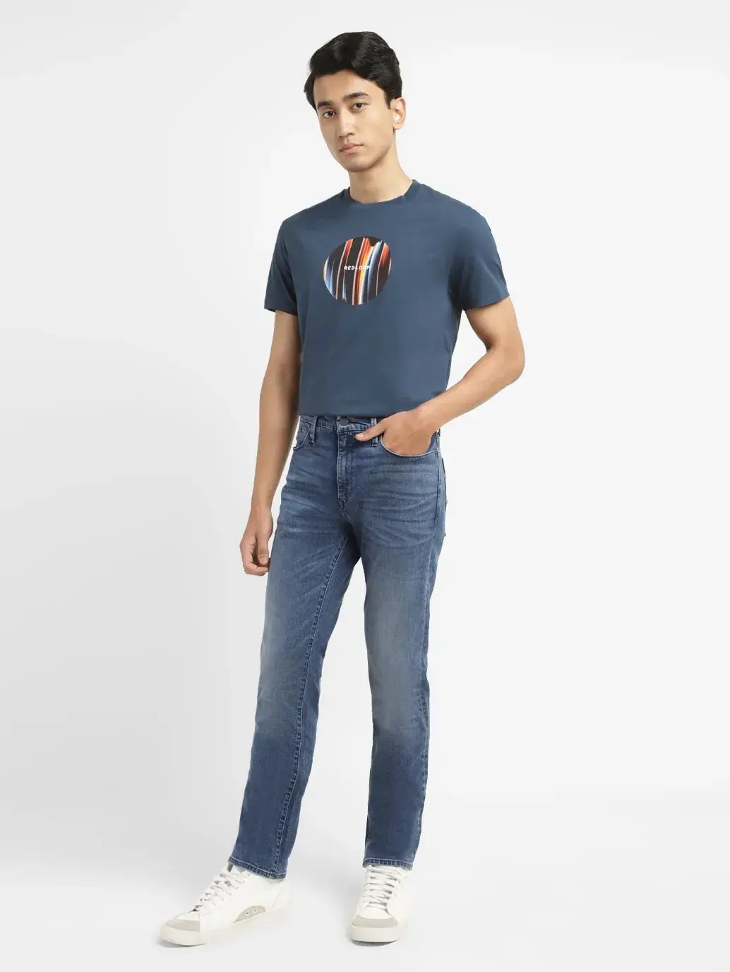 Men's Redloop 511 Blue Slim Fit Mid Rise Jeans 1