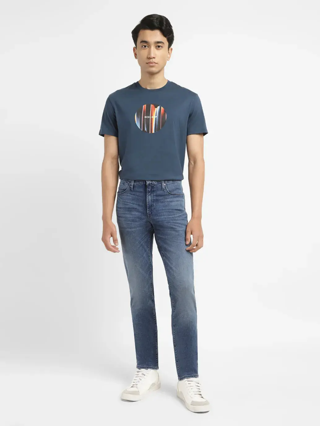 Men's Redloop 511 Blue Slim Fit Mid Rise Jeans 8